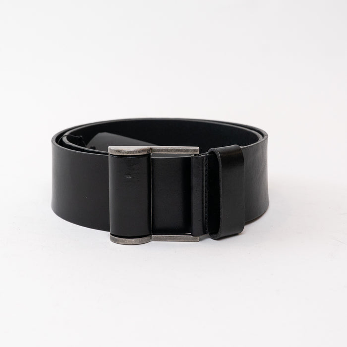 Saint Laurent Black Leather Belt Size 80