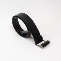 Saint Laurent Black Leather Belt Size 80