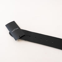 Saint Laurent Black Leather Belt Size 80
