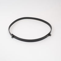 Hermes Black Leather Double Buckle Kelly Belt Size 90