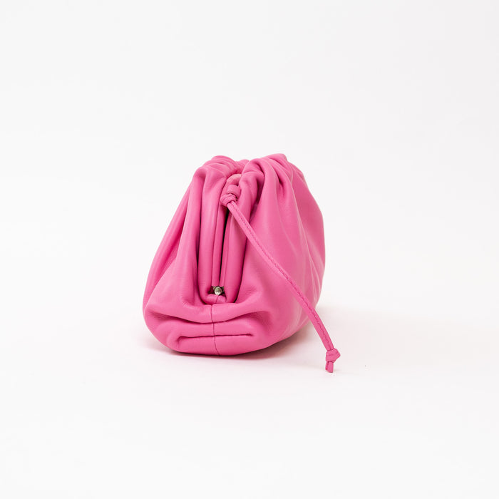 Bottega Veneta Pink Calfskin Leather The Mini Pouch