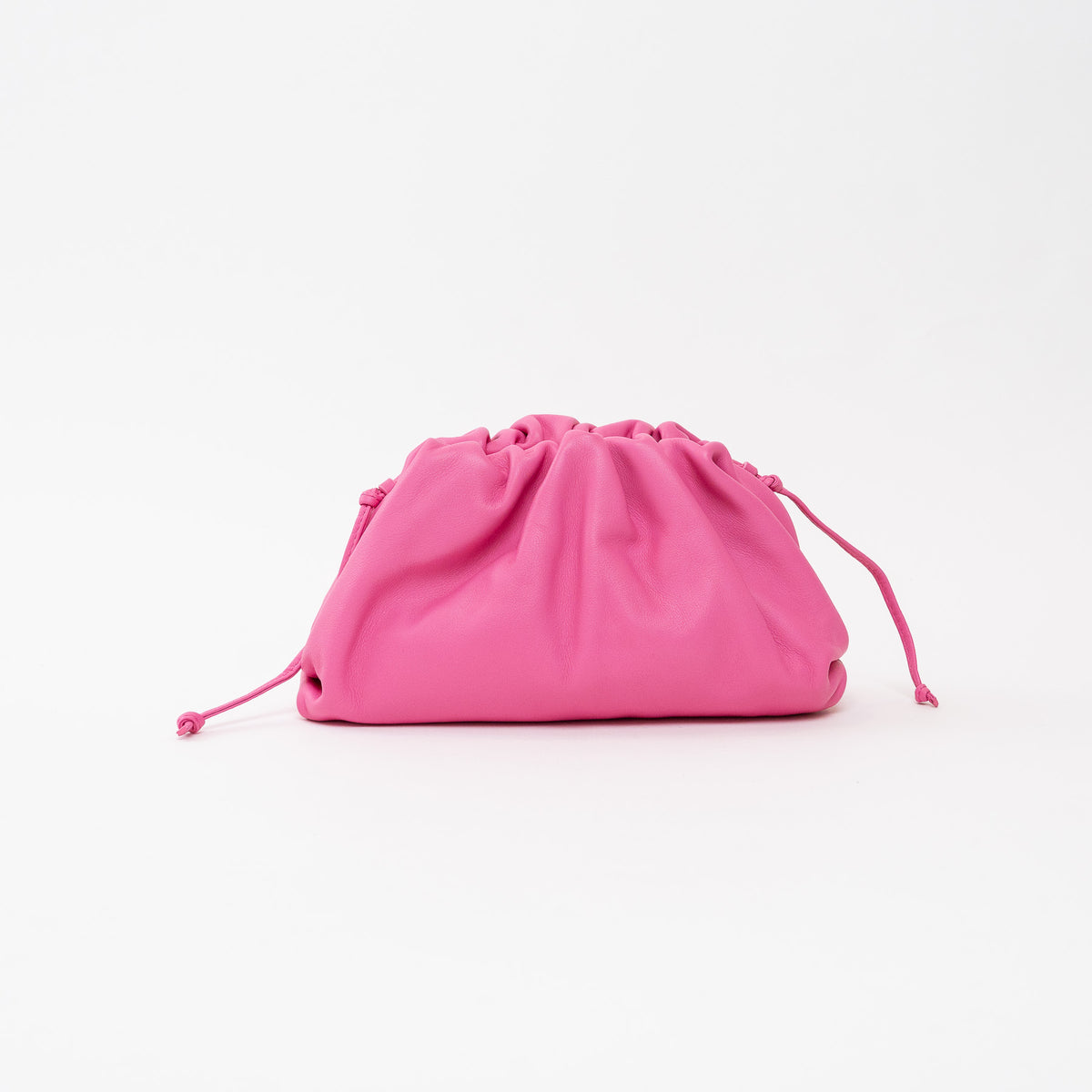 Bottega Veneta Pink Calfskin Leather The Mini Pouch