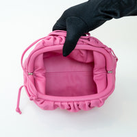 Bottega Veneta Pink Calfskin Leather The Mini Pouch