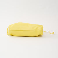 Bottega Veneta Yellow Calfskin Leather "The Mini Pouch" Clutch