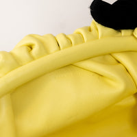 Bottega Veneta Yellow Calfskin Leather "The Mini Pouch" Clutch