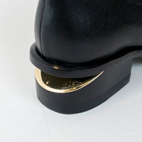 Alexander Wang Black Lambskin Leather Kori Stretch Boots Size 36