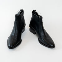 Alexander Wang Black Lambskin Leather Kori Stretch Boots Size 36