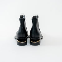 Alexander Wang Black Lambskin Leather Kori Stretch Boots Size 36