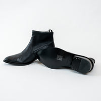 Alexander Wang Black Lambskin Leather Kori Stretch Boots Size 36