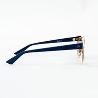 Dior Light Gold and Navy Double Bridge DiorChromic Sunglasses