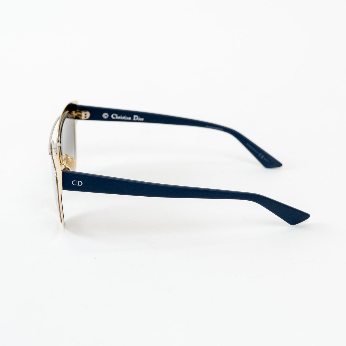 Dior Light Gold and Navy Double Bridge DiorChromic Sunglasses