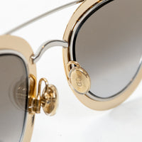 Dior Light Gold and Navy Double Bridge DiorChromic Sunglasses
