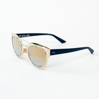 Dior Light Gold and Navy Double Bridge DiorChromic Sunglasses