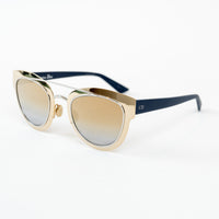 Dior Light Gold and Navy Double Bridge DiorChromic Sunglasses
