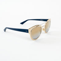 Dior Light Gold and Navy Double Bridge DiorChromic Sunglasses
