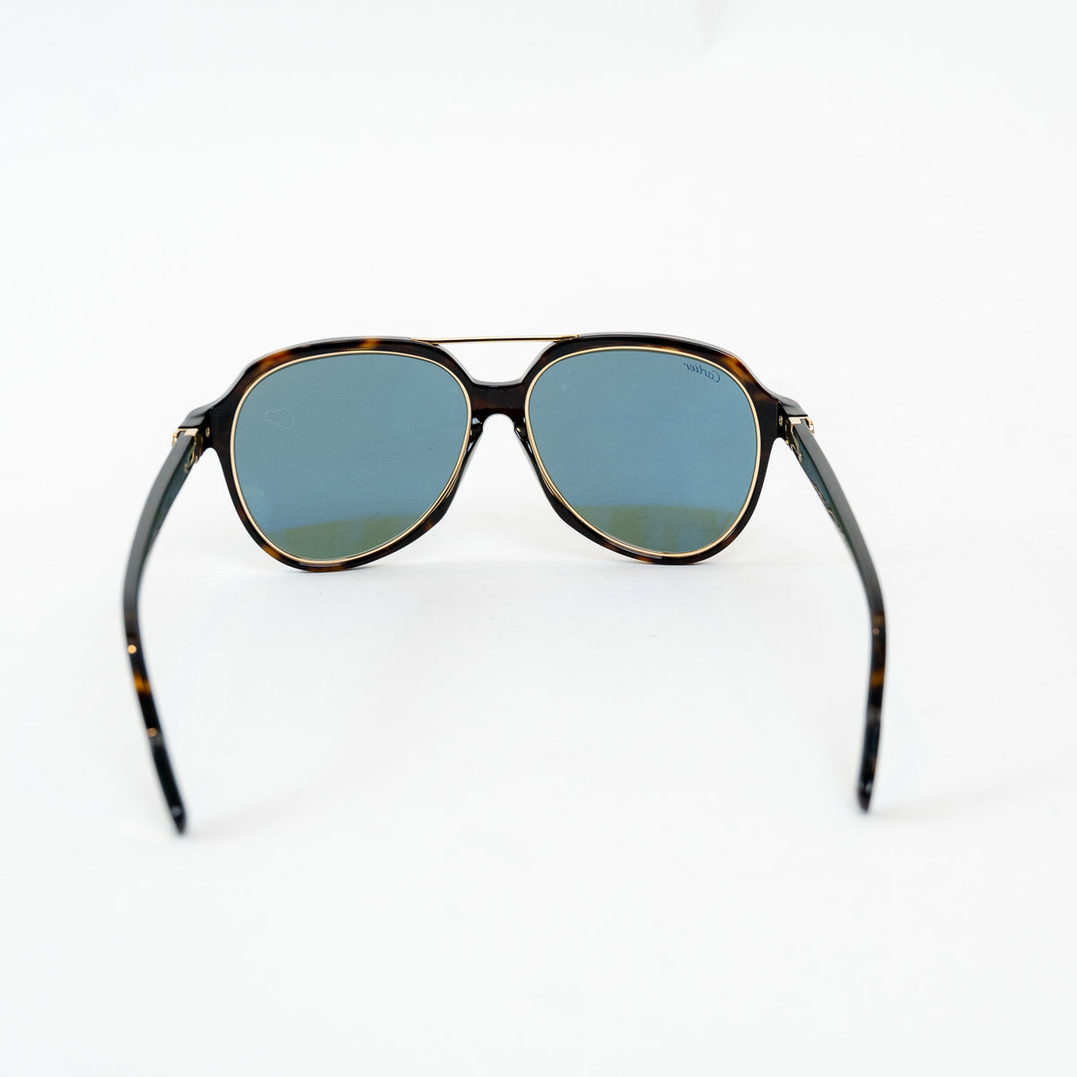 Cartier Tortoise Shell Aviator Sunglasses