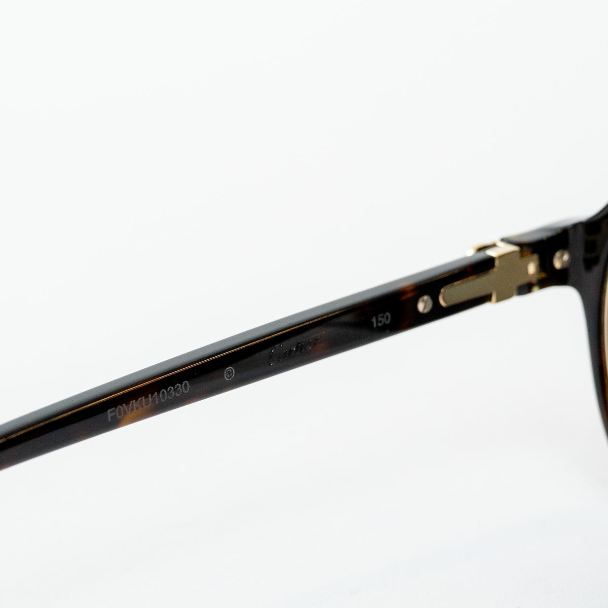 Cartier Tortoise Shell Aviator Sunglasses