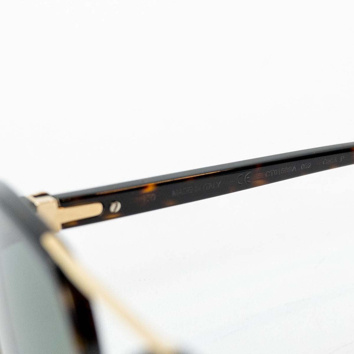 Cartier Tortoise Shell Aviator Sunglasses