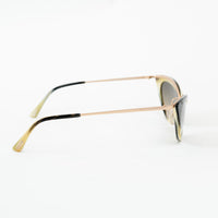 Tom Ford Rose Gold Black/White/Olive Frame Cateye Grace Sunglasses
