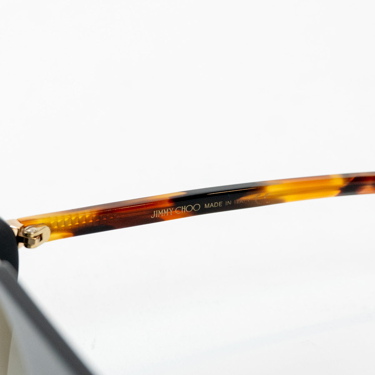 Jimmy Choo Black Mirror Gradient Aviator Sunglasses