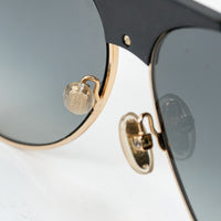Jimmy Choo Black Mirror Gradient Aviator Sunglasses