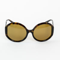 Prada Tortoise Shell Oversized Round Sunglasses