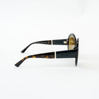 Prada Tortoise Shell Oversized Round Sunglasses