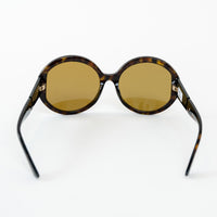 Prada Tortoise Shell Oversized Round Sunglasses