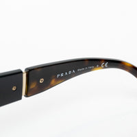 Prada Tortoise Shell Oversized Round Sunglasses