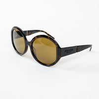 Prada Tortoise Shell Oversized Round Sunglasses