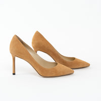 Jimmy Choo Tan Suede Pumps Size 35.5