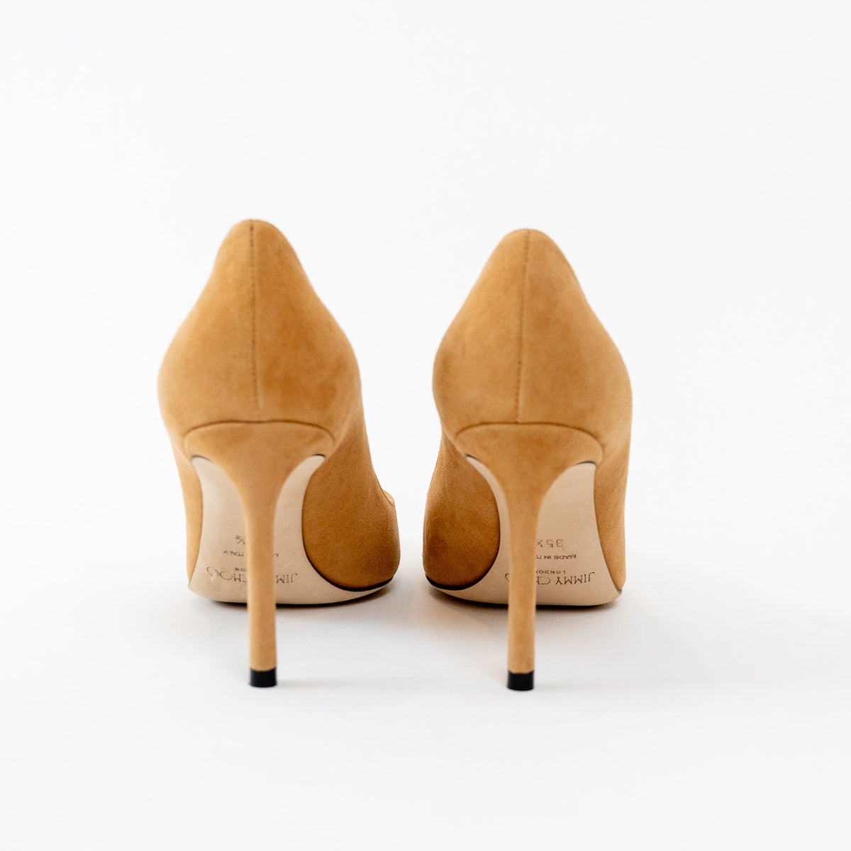 Jimmy Choo Tan Suede Pumps Size 35.5