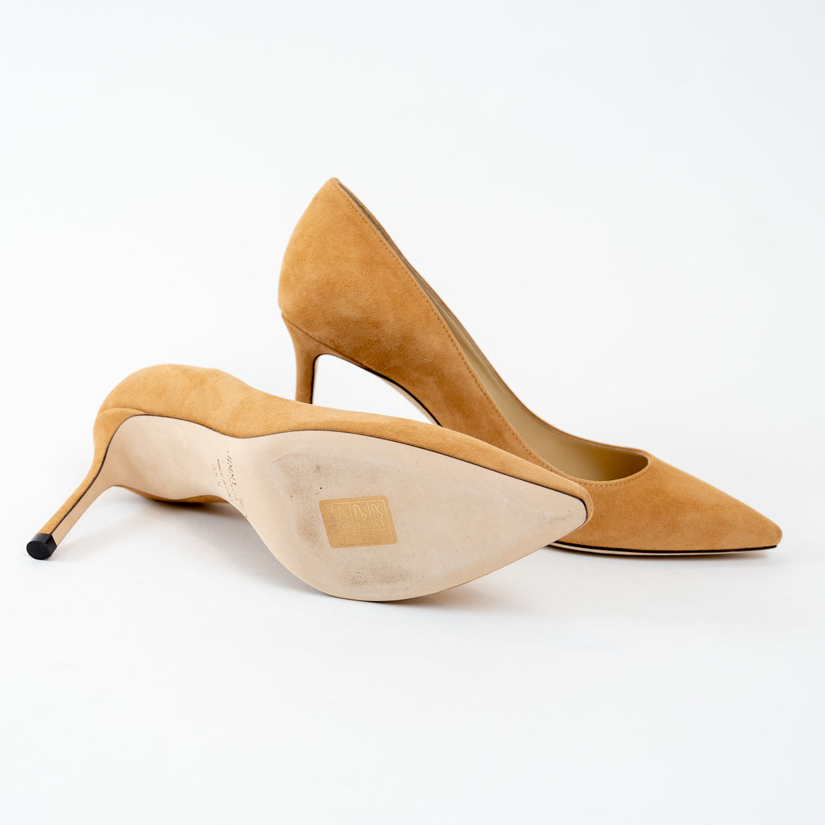 Jimmy Choo Tan Suede Pumps Size 35.5