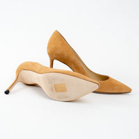 Jimmy Choo Tan Suede Pumps Size 35.5