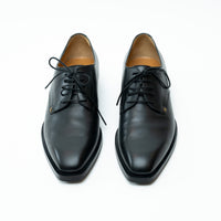 Mens Gucci Black Smooth Leather Dress Shoe Size 8.5