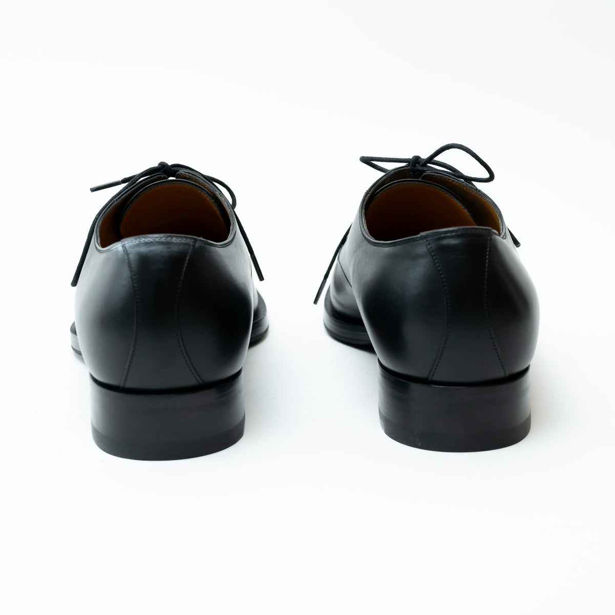 Mens Gucci Black Smooth Leather Dress Shoe Size 8.5