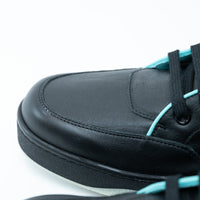 Mens Gucci Black Leather High Top Sneakers Size 8.5e