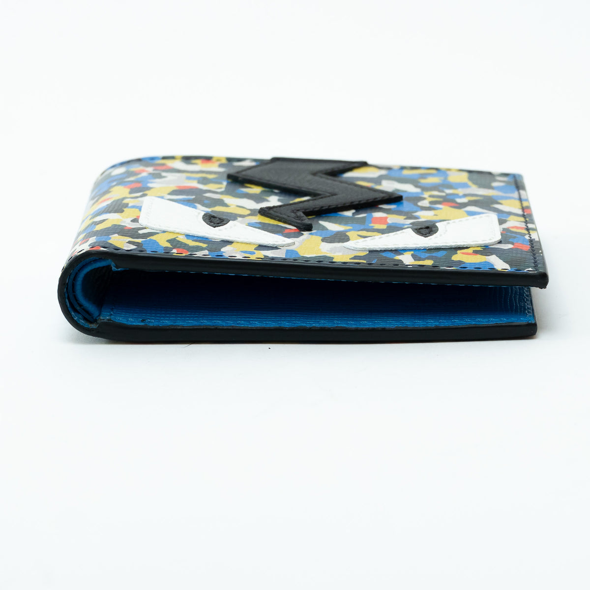 Fendi Multicolour Monster Eyes Bifold Leather Wallet