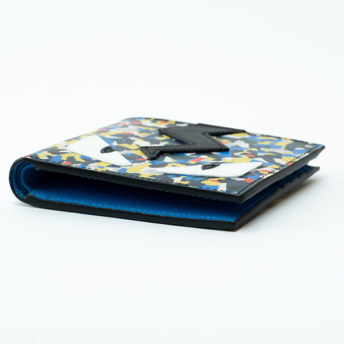 Fendi Multicolour Monster Eyes Bifold Leather Wallet