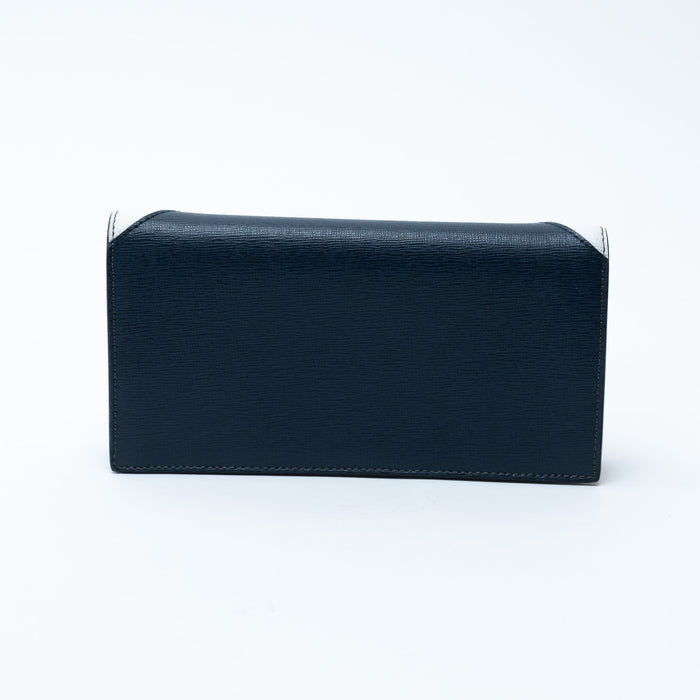 Fendi Grained Leather Monster Bifold Long Wallet