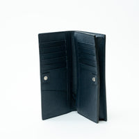 Fendi Grained Leather Monster Bifold Long Wallet