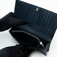 Fendi Grained Leather Monster Bifold Long Wallet