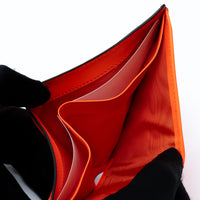 Gucci Neon Orange Bifold Monogram Wallet