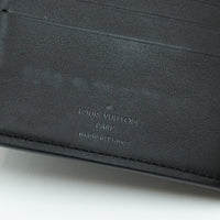 Louis Vuitton Black Smooth Leather Monogram Embossed Bifold Wallet