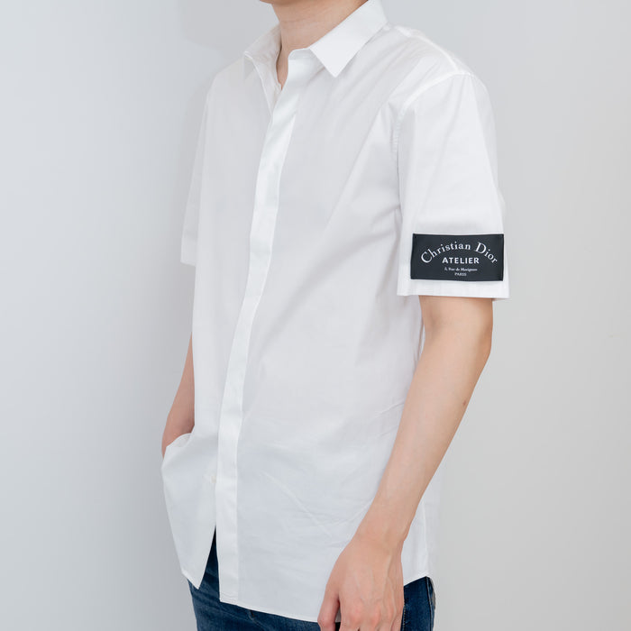 Dior Short Sleeve White Button-Up Size 41