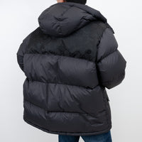 Gucci Black Puffer Jacket With Monogram Details Size 48