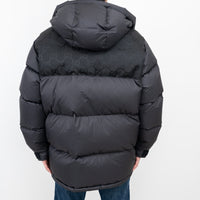 Gucci Black Puffer Jacket With Monogram Details Size 48