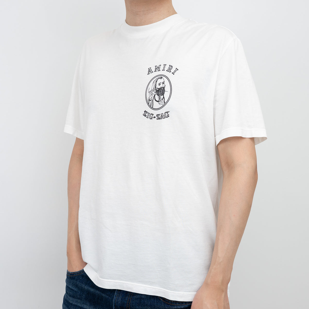 Amiri White T-Shirt With Graphic Size 48