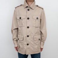 Burberry Beige Trench Coat with Elasticated Waist Size L