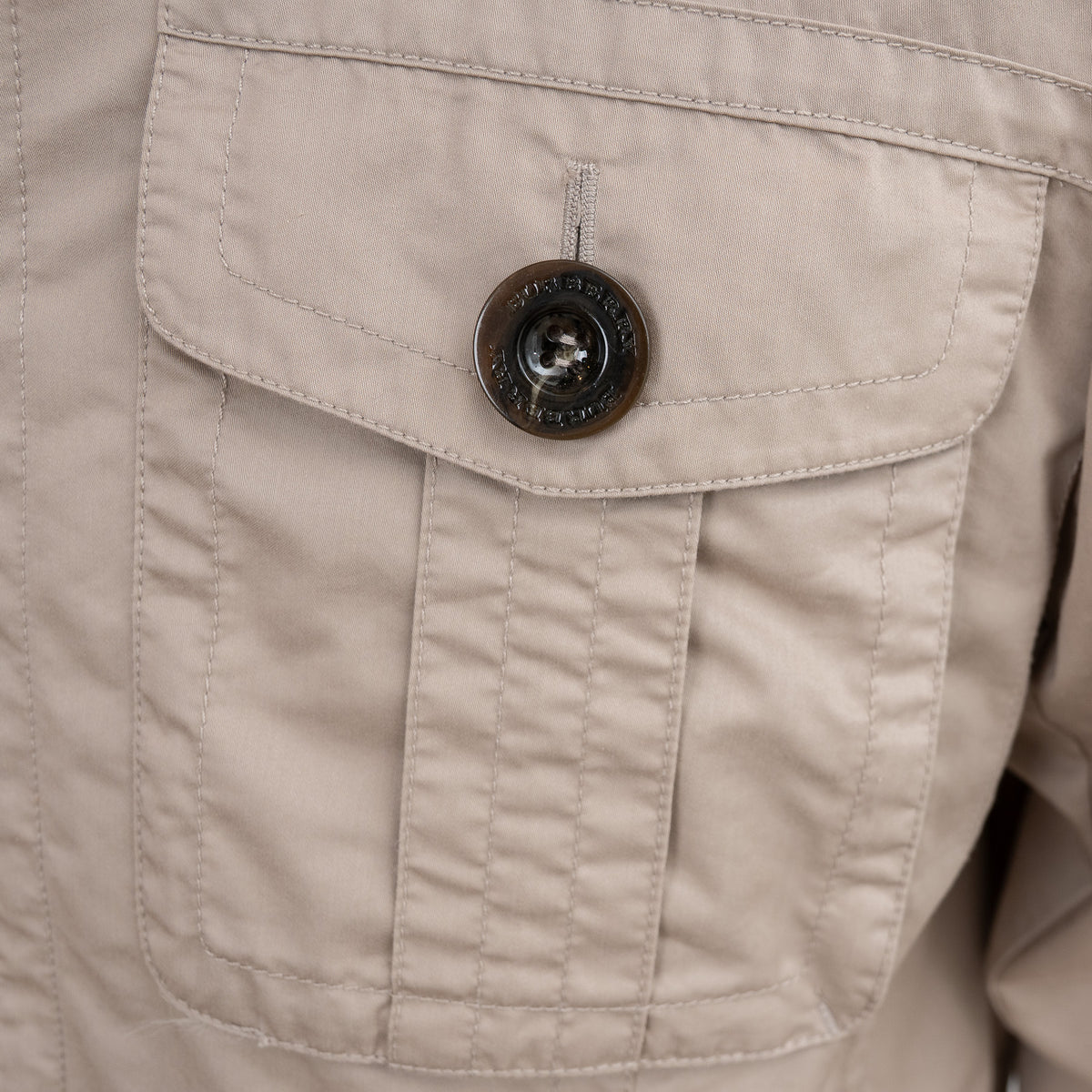 Burberry Beige Trench Coat with Elasticated Waist Size L